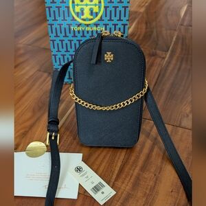 Tory Burch Emerson Saffiano Leather Scratch Resistant Crossbody + Gift Bag Nwt ❤